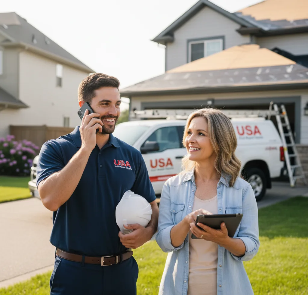 USA Roof Repair Experts customer support in Wooton